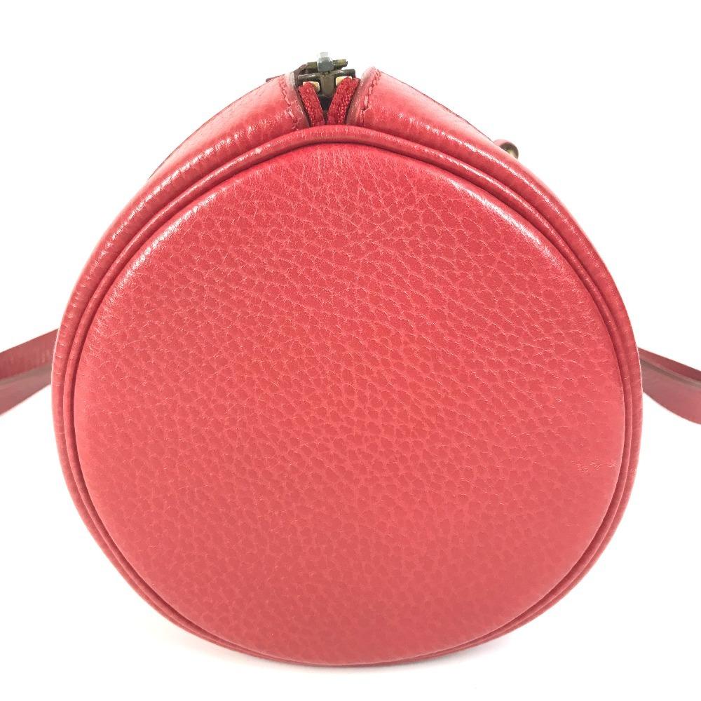 Hermes Vintage Mini RD Cylindrical Hand Bag Ardennes Red