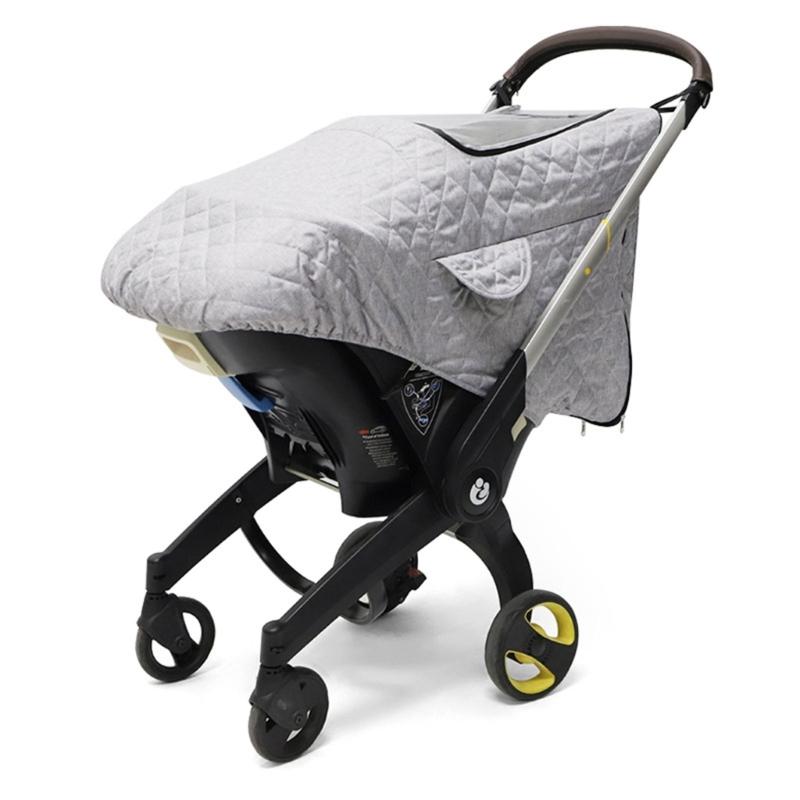 

Baby Stroller Weather Shield Rain Cover Dustproof Breathable Baby Pushchair Cover with Visible Window & Storage Pocket 1