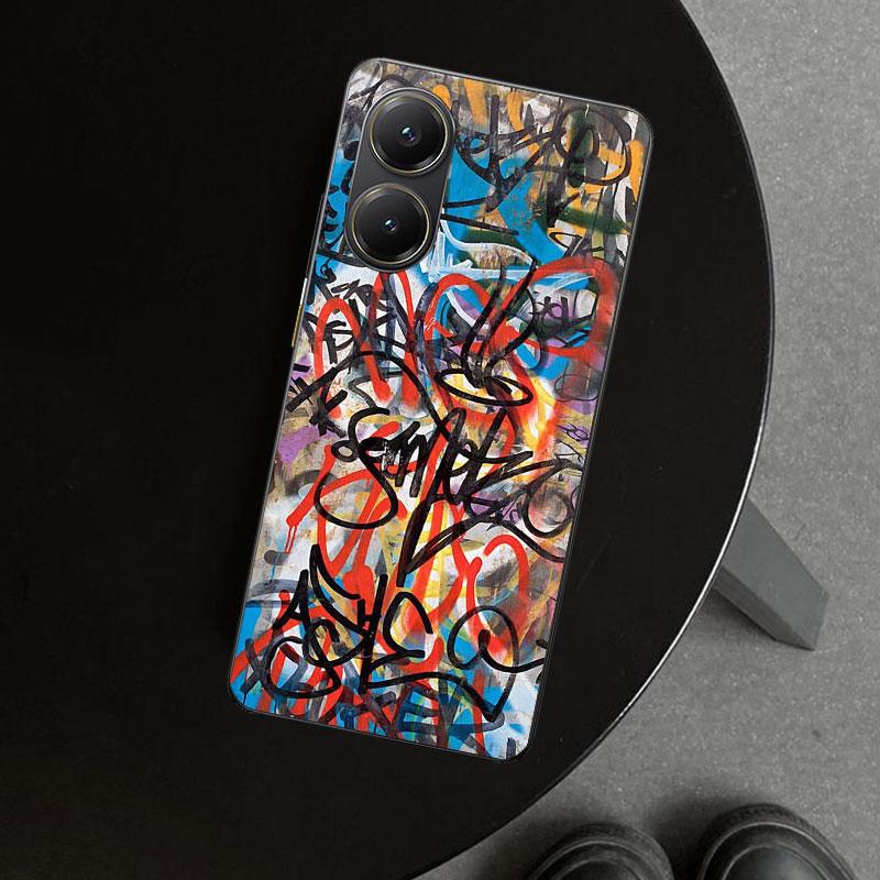 Graffiti Fashion Cool Phone Case Cover for Xiaomi Poco X6 X5 X7 Pro F7 Ultra Redmi 15C 15 13C 13 12C 12 10C 10 10A 9C 9A 9T 9 Co