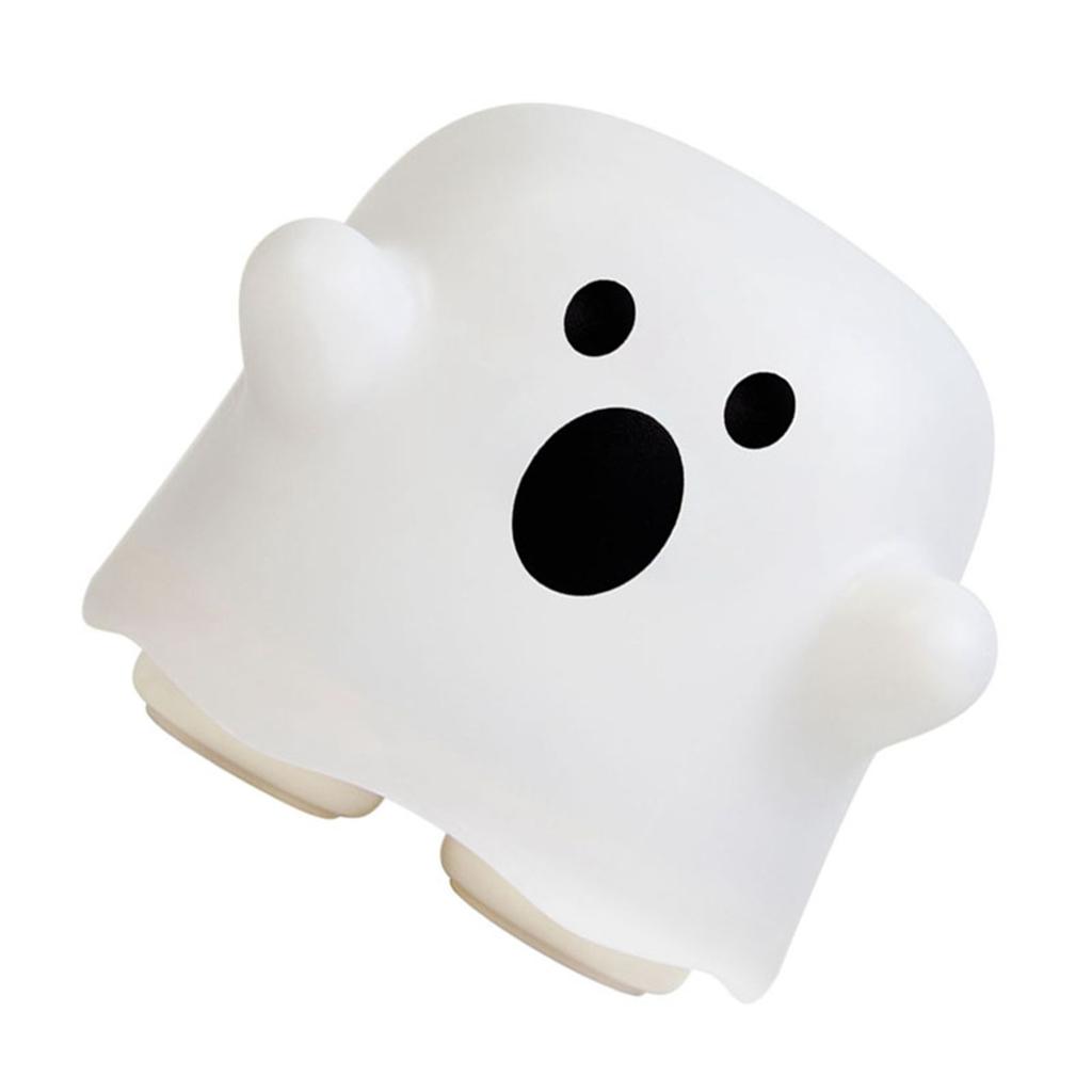 Cute Ghost Night Light Stepless Dimming USB Rechargeable Mini Kids Bedside Lamp Table Decoration for Nursery Bedroom