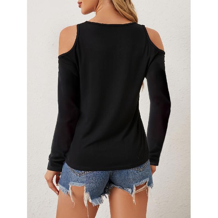 Spring And Autumn New Women'S Versatile Long Sleeve Daily Business Commuter Elegant Comfort Sexy Bottom Shirt Top