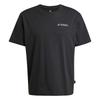 Terrex Polygiene Graphic Loose Fit Crew Neck Short Sleeve T-Shirt Men Tops Black JI8328