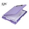 Sturdy Polypropylene Storage Folder Plastic Clipboard with And Pen Holder, Letter Size Slimcase Smooth Writing Surface Folder, Durable Portable