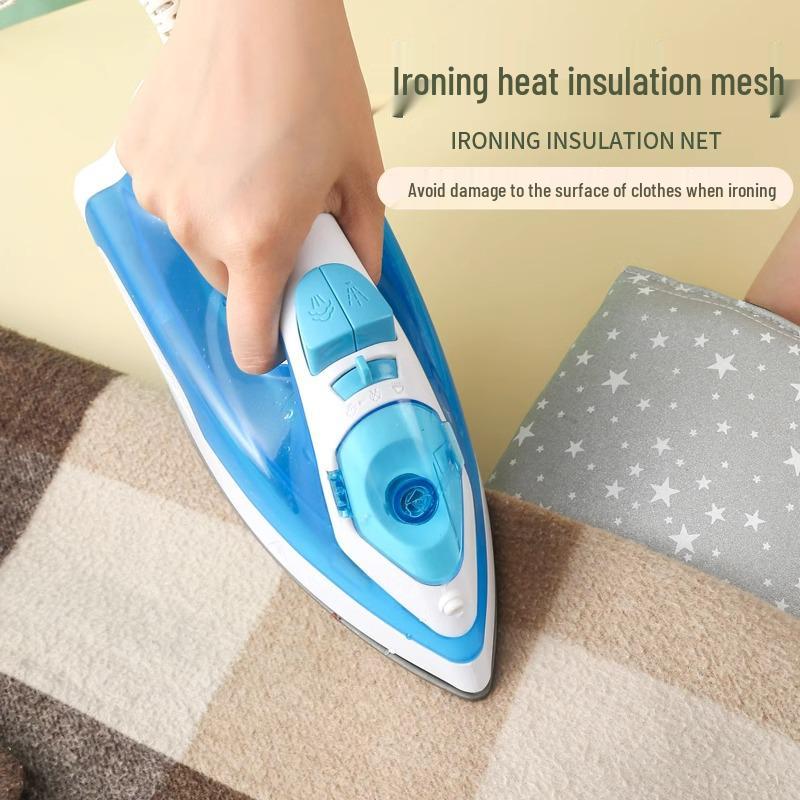 High-Temperature Resistant Mini Ironing Board and Garment Steamer Set with Heat Insulation Glove.