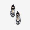 Anta Kids Asymmetrical Synthetic Leather Trendy Lightweight Shock Absorbing Mid-Top Basketball Shoes Kids basketball shoes Gray Silver A12449901-2