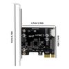 Computer PCI-E To USB 3.0 TYPE-E Expansion Card 19PIN PCI-E To USB 3.0 Hub Splitter Expansion Adaptor Card