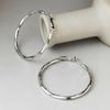 Sterling Silver S925 Mobius Hoop Earrings - Stylish, Versatile, and Durable for Everyday Wear