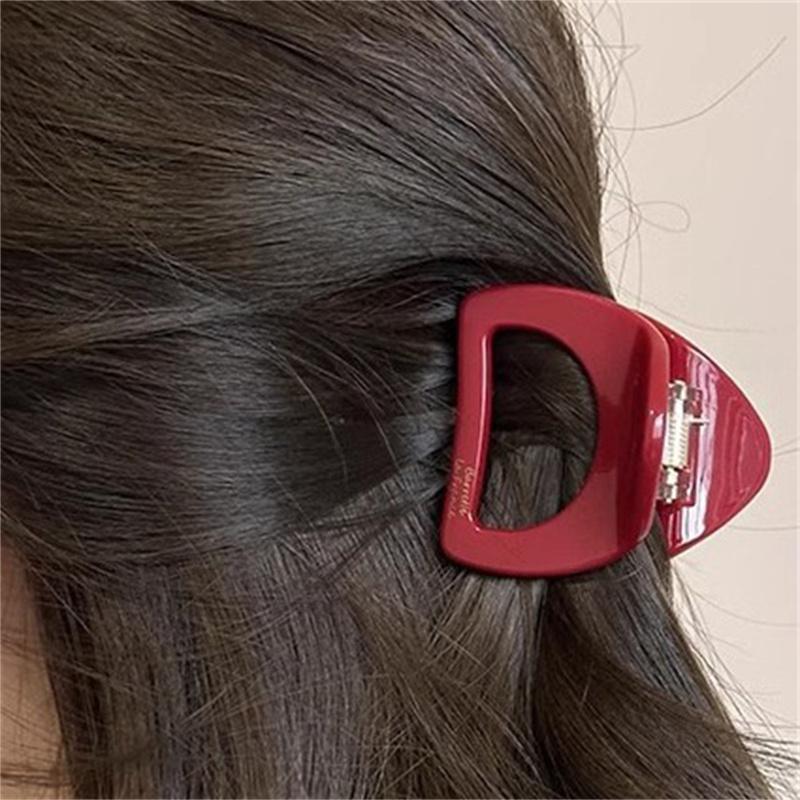 

Ретро геометрическая полая заколка для волос коготь утолщенная уксусная кислота акула заколка аксессуары для волос для женщин девочек