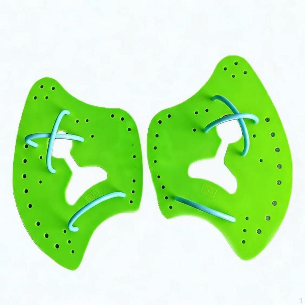 2 Pieces Axe Shaped Swim Paddles Improve Arm Strength Ergonomic Design Stroke Correction