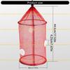 A1A2 Fishing Baits Trap Foldable Fish Basket for Shrimp Heavy Duty Braided Fishing Net with Storage Bag Basket Baits Cage