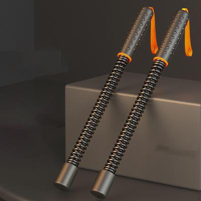 2 PCS Battle Ropes Bar Fitness Practice Spring Steel Training Exercise for Strength