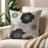 FarmhouseStyle Dahlia Pattern cushion cover For Pillow Printing Sofa Decoration Home Room Coffee Shop Office Nordic Simplicity