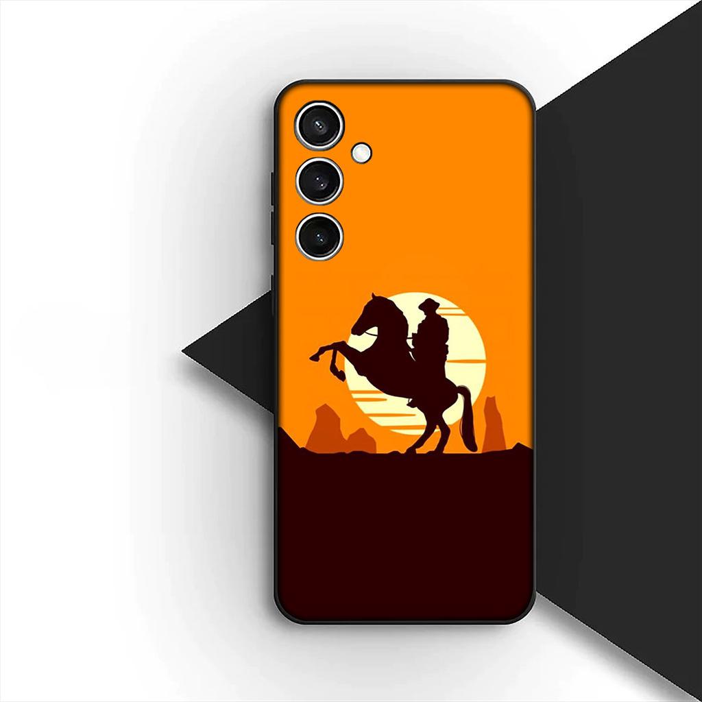 Protective Cover for Motorola Moto G86 G57 E14 E15 G14 G34 G67 G84 G24 A54 G15 Power E22 Casing Phone Case Riding Horse Sunset