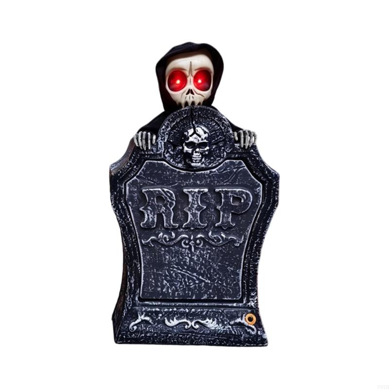 Animated Glowing Talking Tombstone With Automatic Lift Function For Halloween Decoration Party Supplies