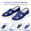 Breathable Blue Anti-static Work Shoes with Soft PU Sole and Medium Towel Lining