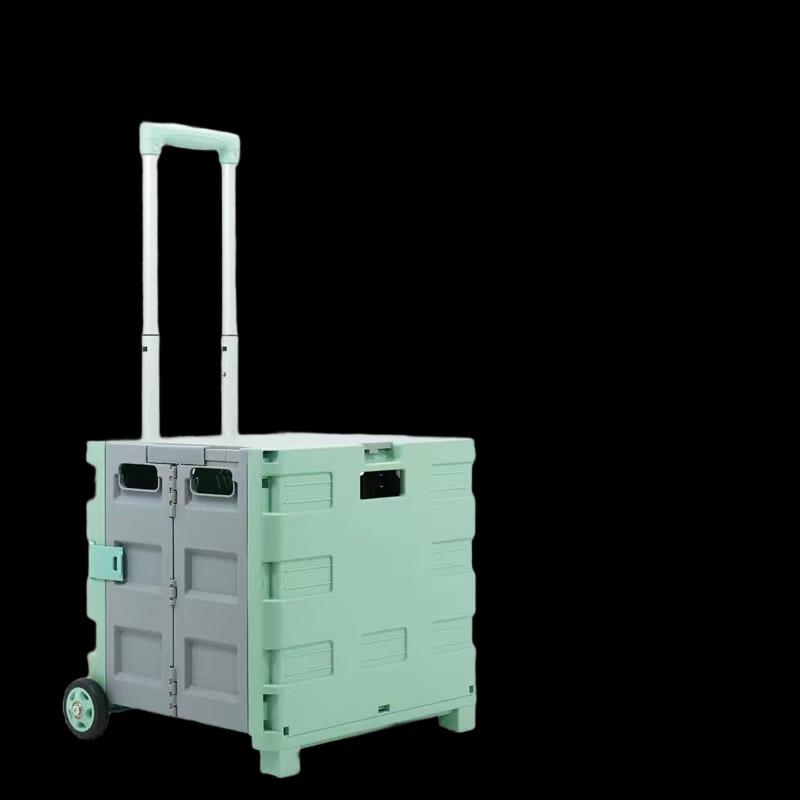 OEING Foldable Two-Wheel Shopping & Camping Cart Large 50L
