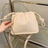 Trendy Street Style Pu Leather Bucket Bag For Casual Commuting Fall 2023