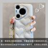 Applicable to Huawei Pura70pro love leather mobile phone case Xiaoxiangfeng mate80P metal lens advanced anti-drop