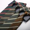 Tie Men'S Formal Wear British Retro Brown Striped 8Cm Hand Style Student Work Professional Wear