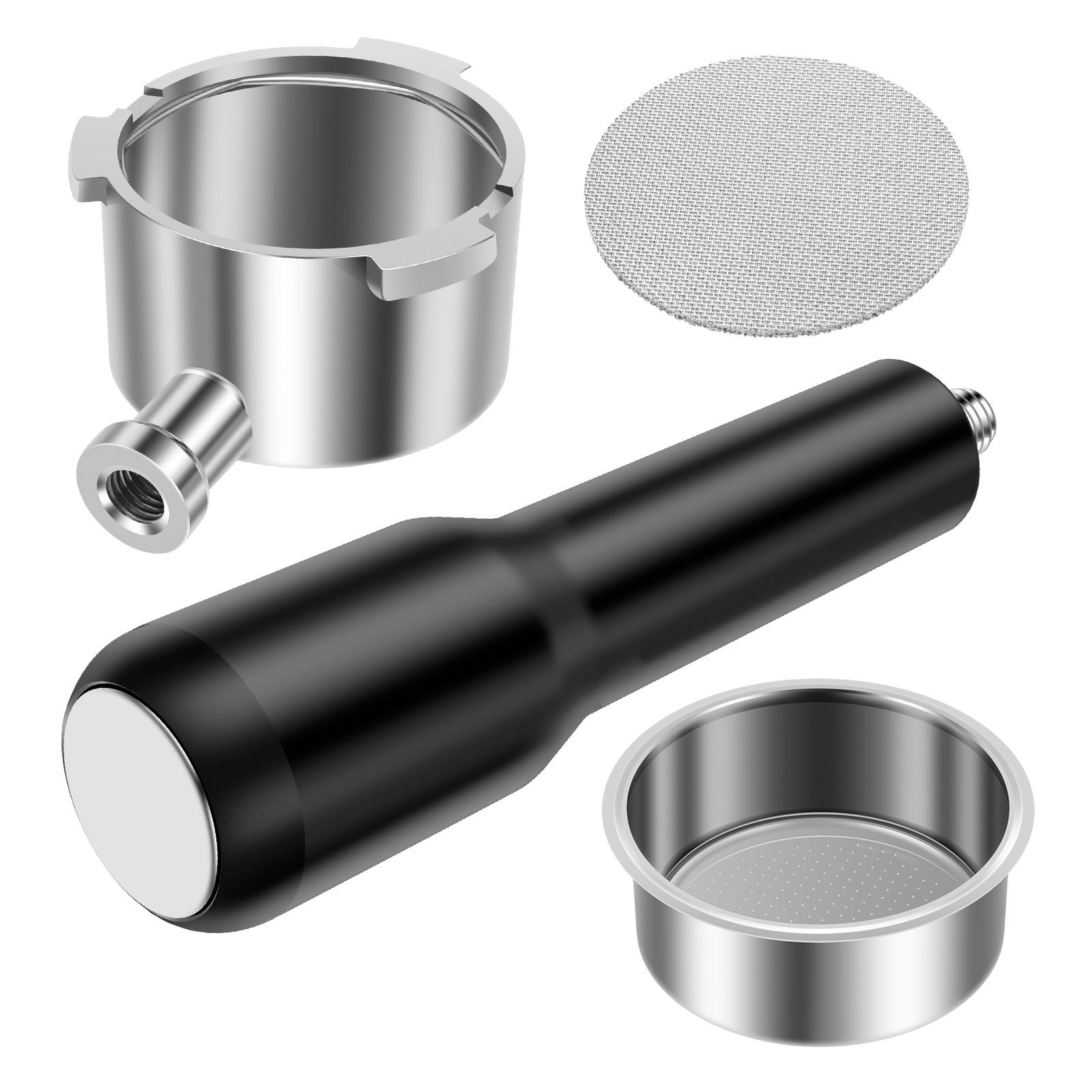 

1 Pc Espresso Bottomless Portafilter with Filter Stainless Steel Bottomless Portafilter 51 MM Coffee Portafilter for Office Home