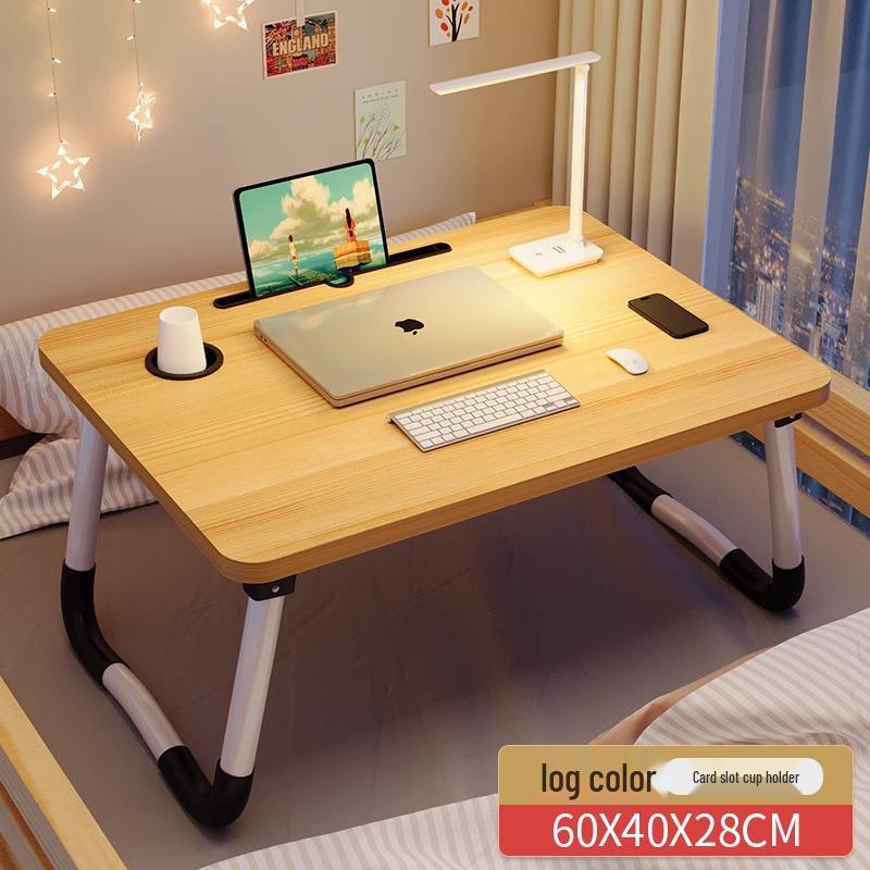Foldable Bedside Table: Compact Desk for Dorms and Bedrooms