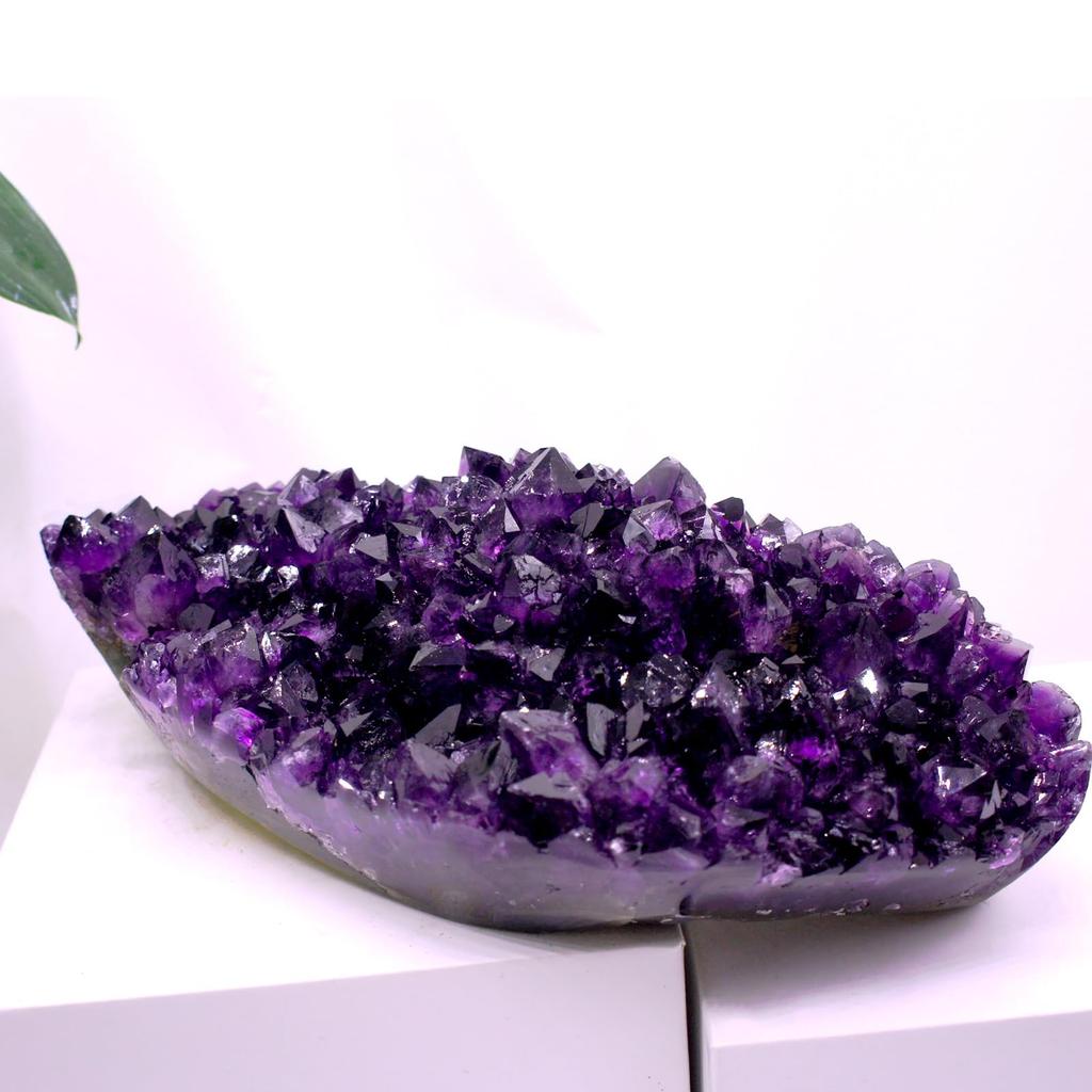 Amethyst Natural Carefully High Purple Crystal Raw Feng Good Purple Crystal [TANAKA YA] Cluster, Stone, Selected, Quality, Approx. 1909058mm,