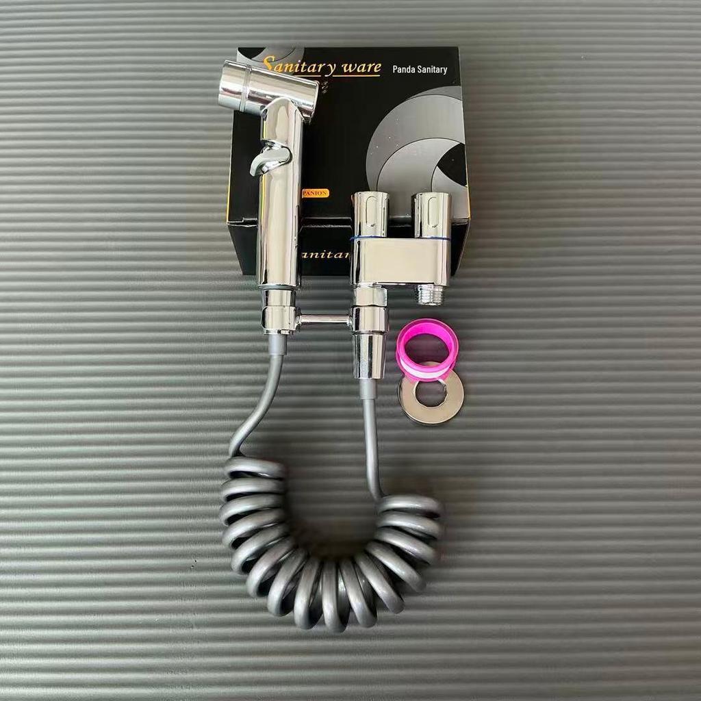 Toilet Bidet Spray Gun with Dual Function High-Pressure Valve