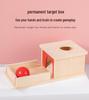 Montessori Holzmünz- und Ballbox Lernspielzeug für Kleinkinder (Alter 1-3)