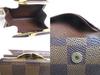 Authentic LOUIS VUITTON Damier Brown Leather Bifold Wallet Viennois #a460  Seller refurbished