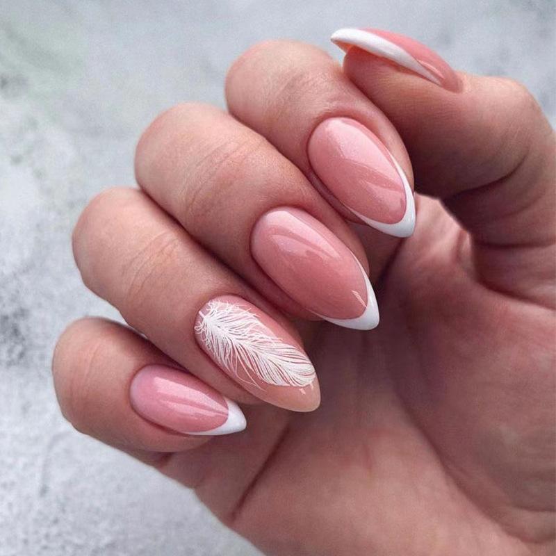 Wearing nail piece French white edge nail piece Wearing nail piece Finished nail piece Nail piece Finished nail piece