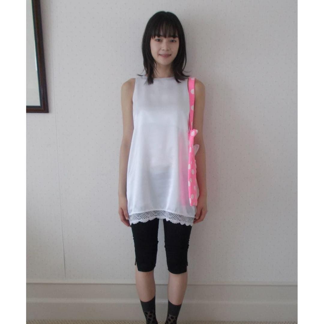 PESTO satin dress white