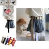 Stylish Korean Candy Color Canvas Double Ring Buckle Long Waist Belt For Men And Women