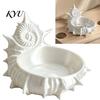 Conch Shape Jewelry Plate 3D Printed Tray, Sea Snail Dish Bowl for Organizing Necklaces Earrings, Decorative Ocean Theme Desk Organizer EarringsHolder