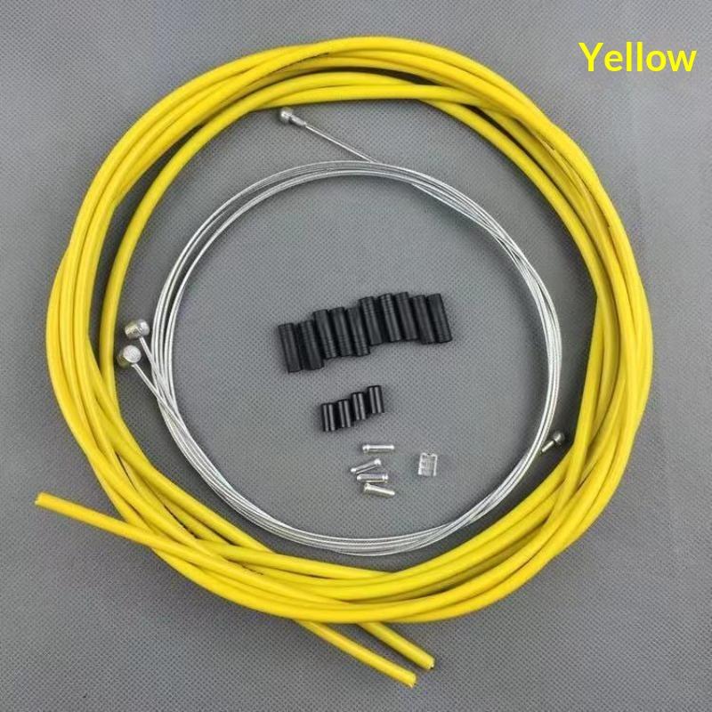 Bike Brake Shift Cable Housing Set Multicolor Wear Resistant For Mountain Road Bicycle Replacement