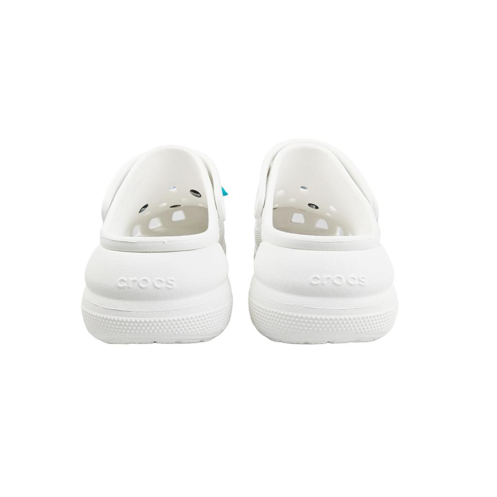 Crocs Crush Clog BNK Pillow Party EVA Cute, Comfortable, Simple, Lightweight and Versatile Hole Shoes for Men and Women White