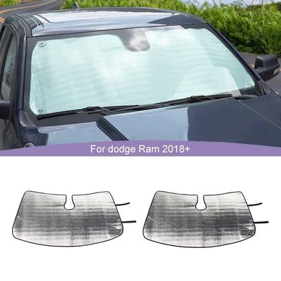 Auto Frontscheibe Sonnenschutz Fenster Schatten Faltbare Sonnenblende Auto Abdeckung Fit für Dodge RAM 2018 Up Intrerior Zubehör
