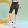 Quick-Dry High Waist Sports Shorts - Two-in-One Yoga & Running Apparel