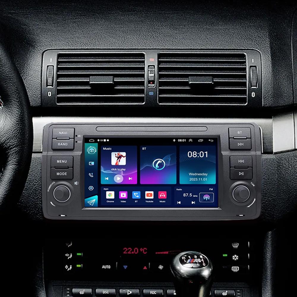 2Din 7 Inch Touchscreen Car Radio Apple Carplay Multimedia Player for BMW E46 3 Series 1999-2005 GPS Navigation 2GB-32GB WiFi BT