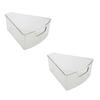 2 Pack Triangular Lazy Susan Storage Bins Organizer Corner Cabinets Stackable Clear Baskets with Handles Easy Access