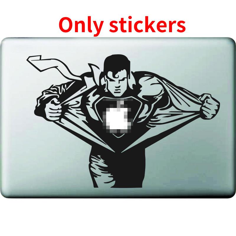 Superman Apple Air Pro 11 12 13 Sticker Black Partial Wrap Creative Accessory