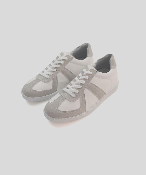 [OKEYPLACE] 5.5cm Hidden Heel Original Entry-Level German Army Sneakers White OKPL-55SN101