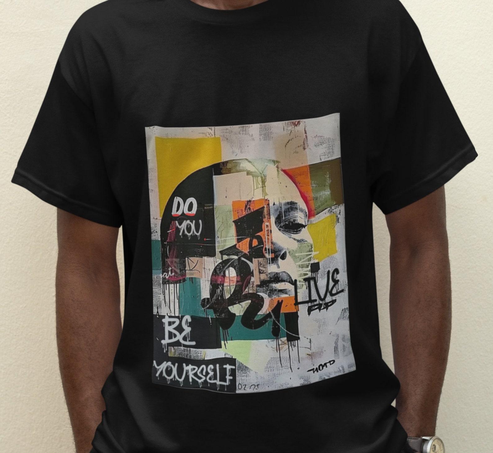 Graffiti Art T-Shirt: Unisex Heavy Cotton Tee, Abstract Urban Streetwear 4XL
