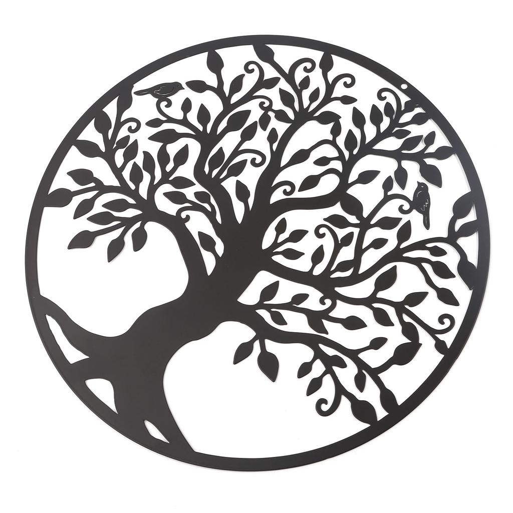 Tree of Life Metal Wall Decoration Indoor Outdoor Garden Farmhouse Decor Hanging Ornament for Home Housewarming Gift