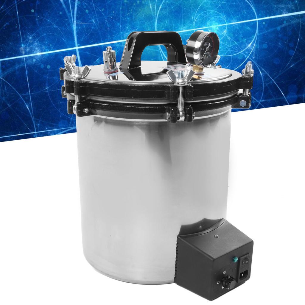  Autoclave Timed Automatic Stainless Steel High Pressure Temperature Pot Machine for   18L