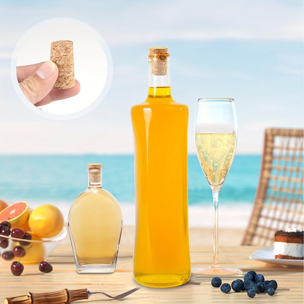 5-25Pcs Soft Wood Corks Tapered Cork Plugs Wine Bottle Stopper Leakproof Wine Bottle Corks Natural Wine Corks Replacement Corks