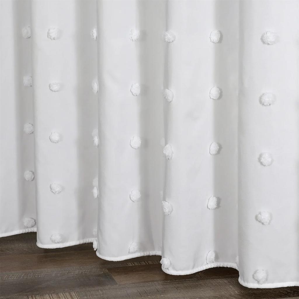 Wasserdicht Einfach Schwarz Weiß Regentropfen Duschvorhang Modernes Bauernhaus Duschvorhänge für Badezimmerdekor