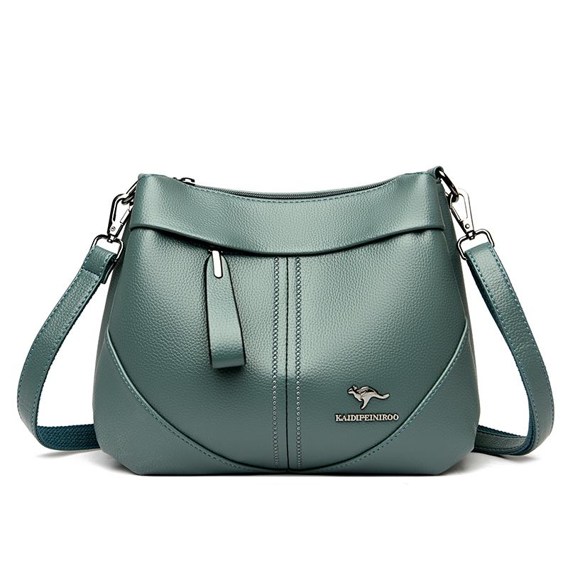 Artificial Leather Women Tote Bag Soft Cowhide Ladies Shoulder Crossbody Bags Fashion Female Messenger Sac