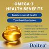 Omega-3 2150 mg Nahrungsergänzungsmittel, mit 1125 mg EPA und 875 mg DHA, 120 Weichkapseln pro Flasche