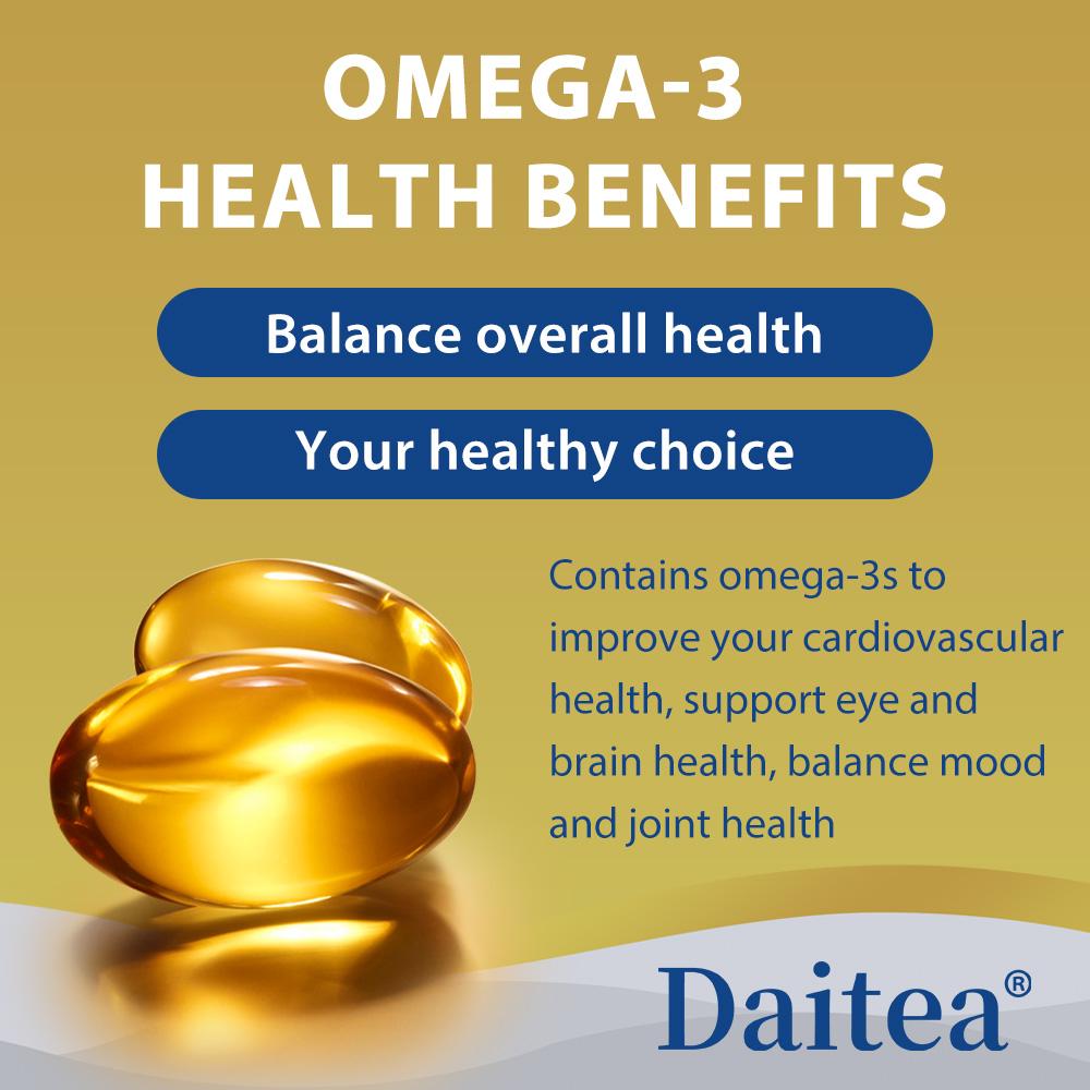 Omega-3 2150 mg Nahrungsergänzungsmittel, mit 1125 mg EPA und 875 mg DHA, 120 Weichkapseln pro Flasche