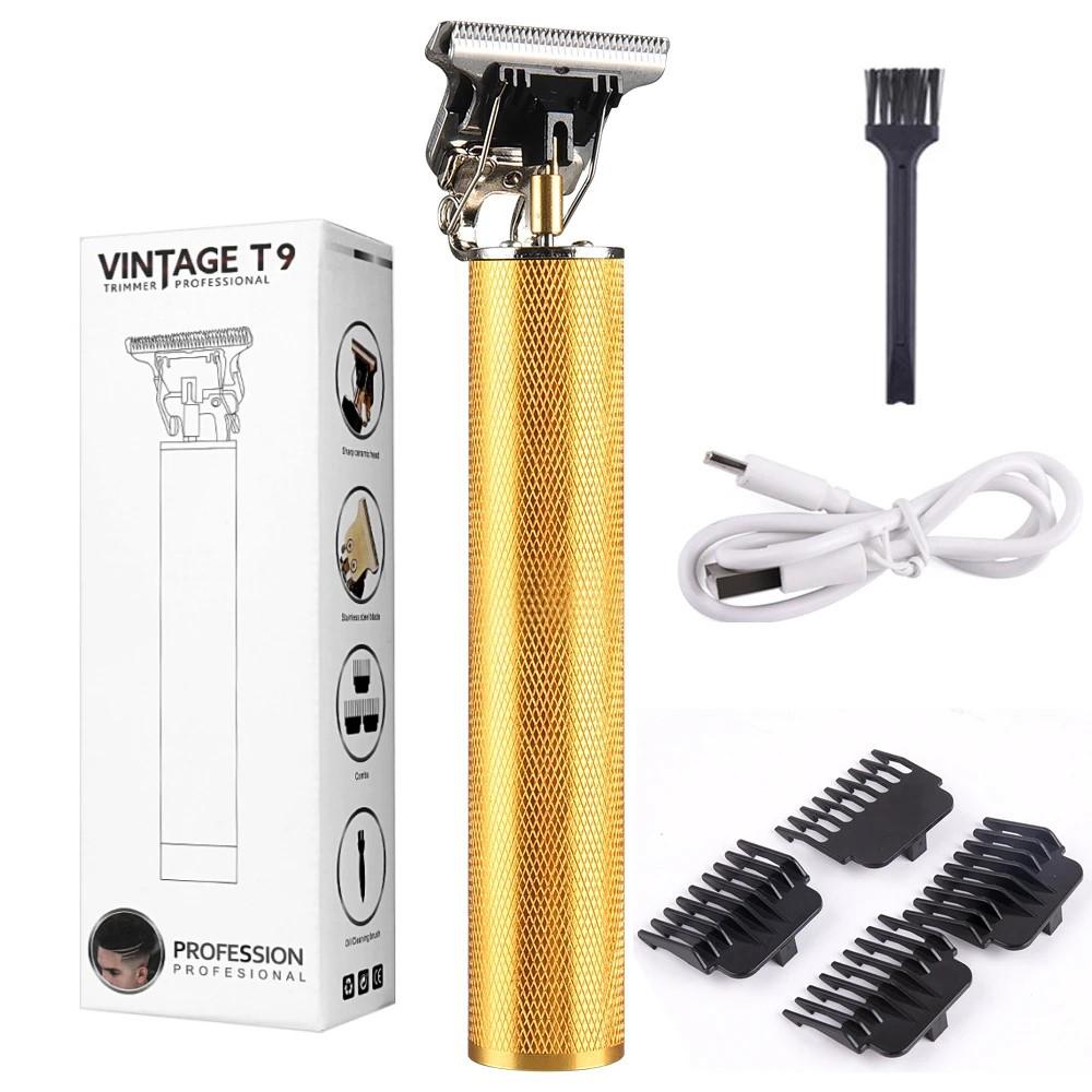 LCD Digital Display T9 All Metal Shaver Reise Bærbar Elektrisk Barber Elektrisk Pusher Hårklippemaskin for kvinner